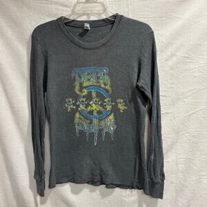 Peace & Love Dancing Bears Long Sleeve Waffle Thermal XL